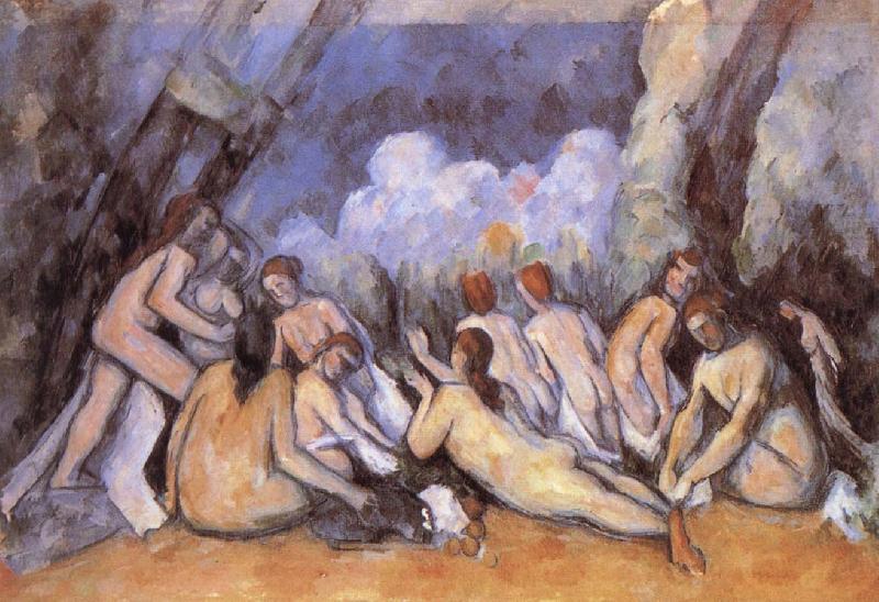 Paul Cezanne Ibe large batbers china oil painting image